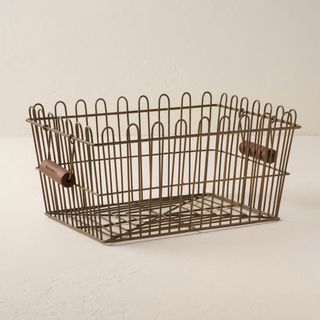 Vintage Inspired Wire Locker Basket