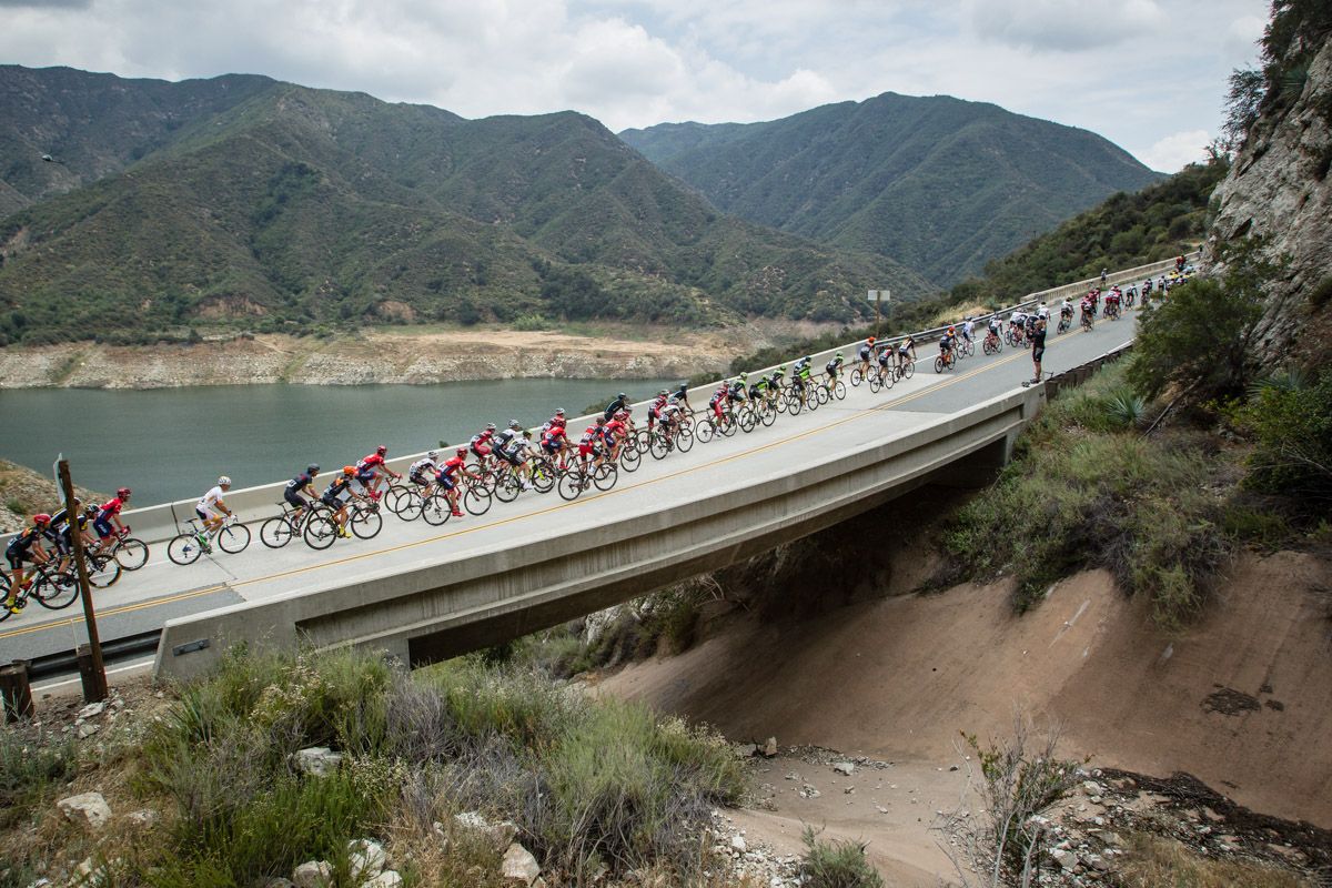 A bridge along today's course