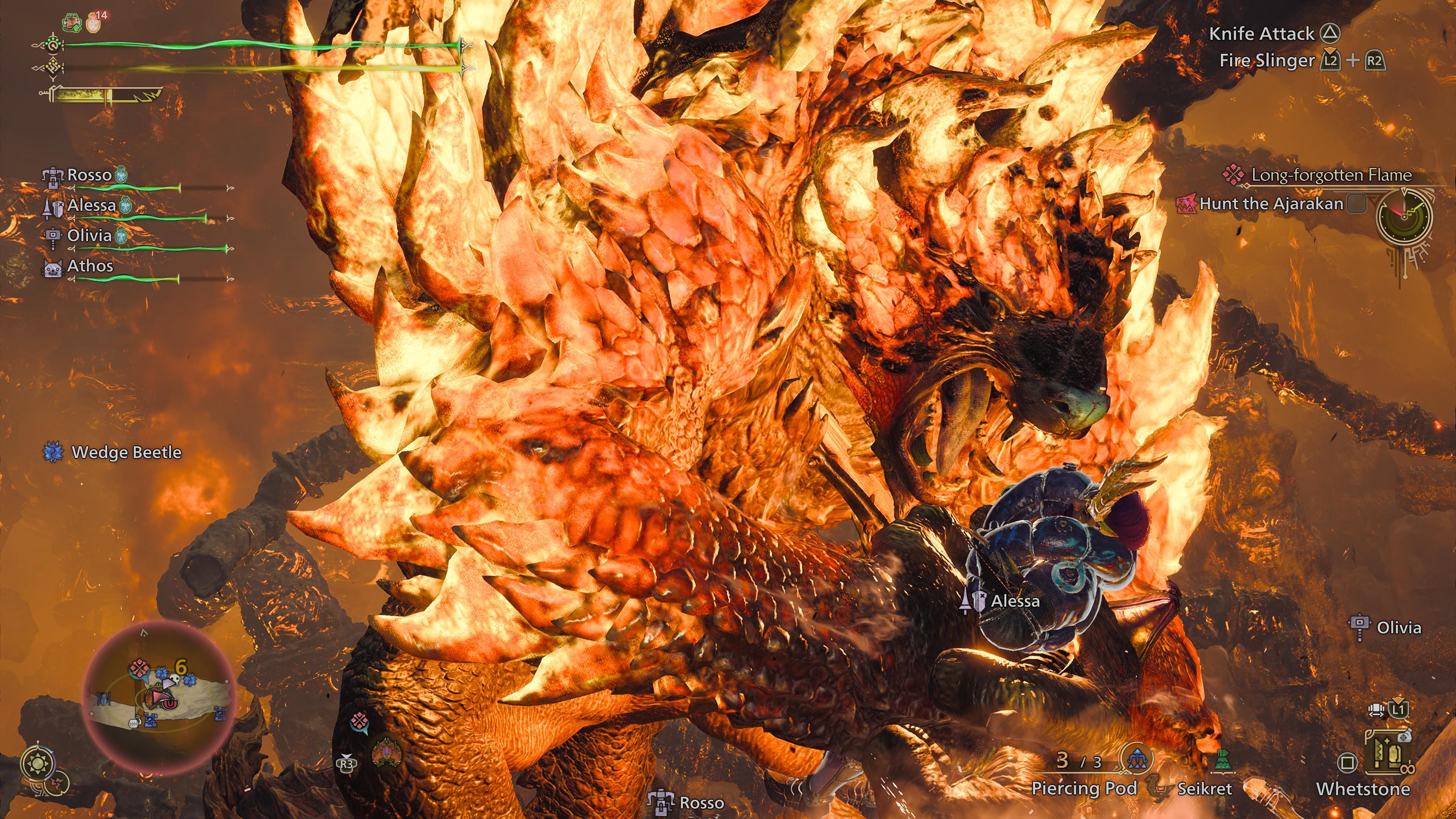 El fuego aceptado por el fuego en Monster Hunter Wilds