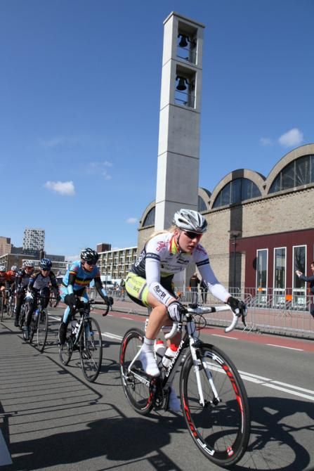 The bunch enjoying the weather on the final day