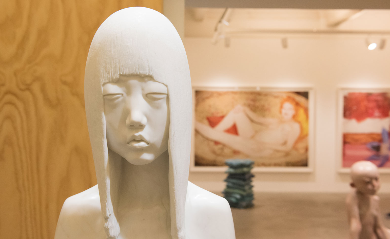 Teller exhibits lascivious photographs of food (and a naked Vivienne Westwood) alongside Xiang's haunting nudes.