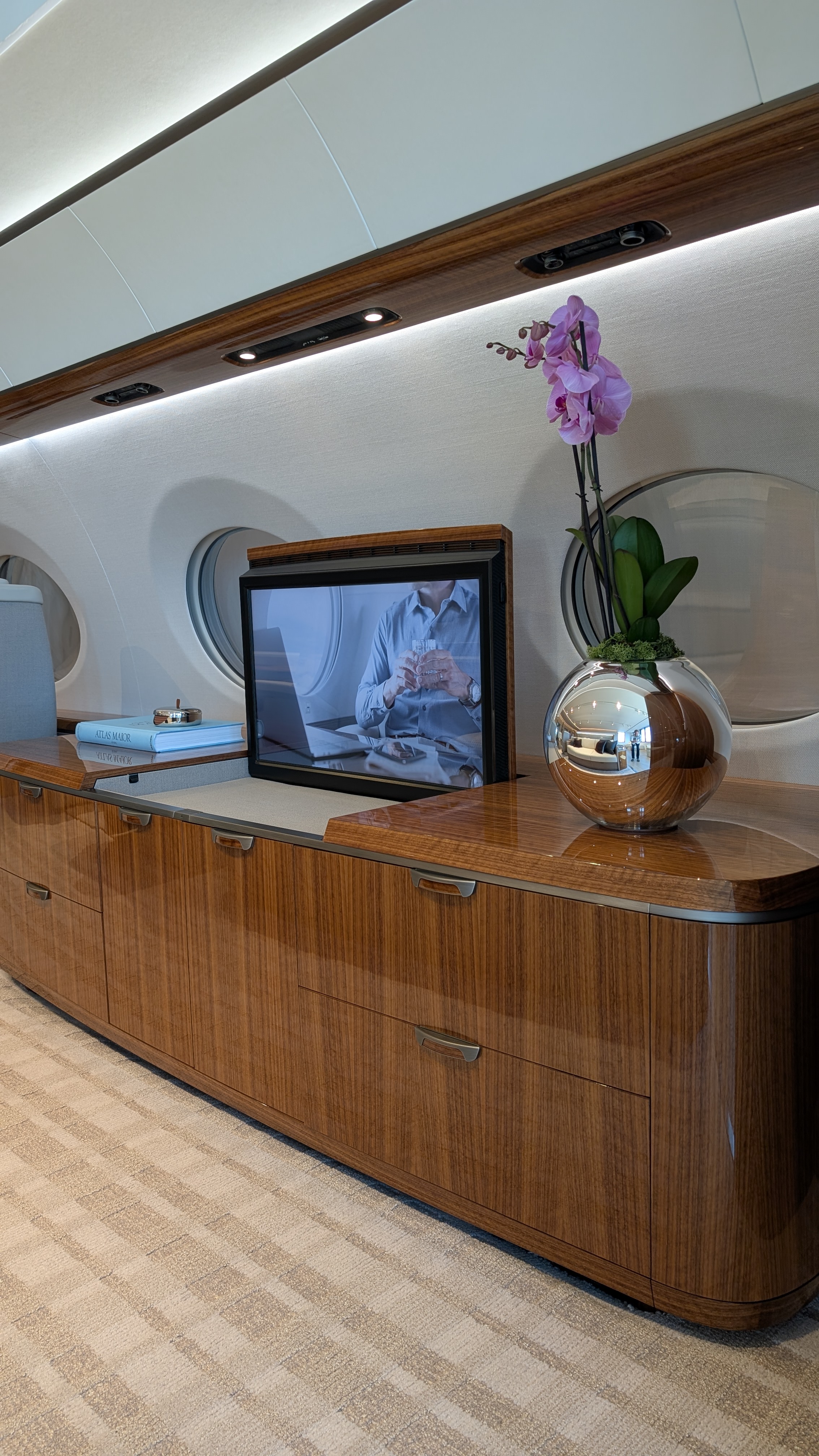 An example of a bespoke media console