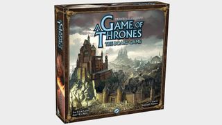 A Game of Thrones: The Board Game box on a gray background
