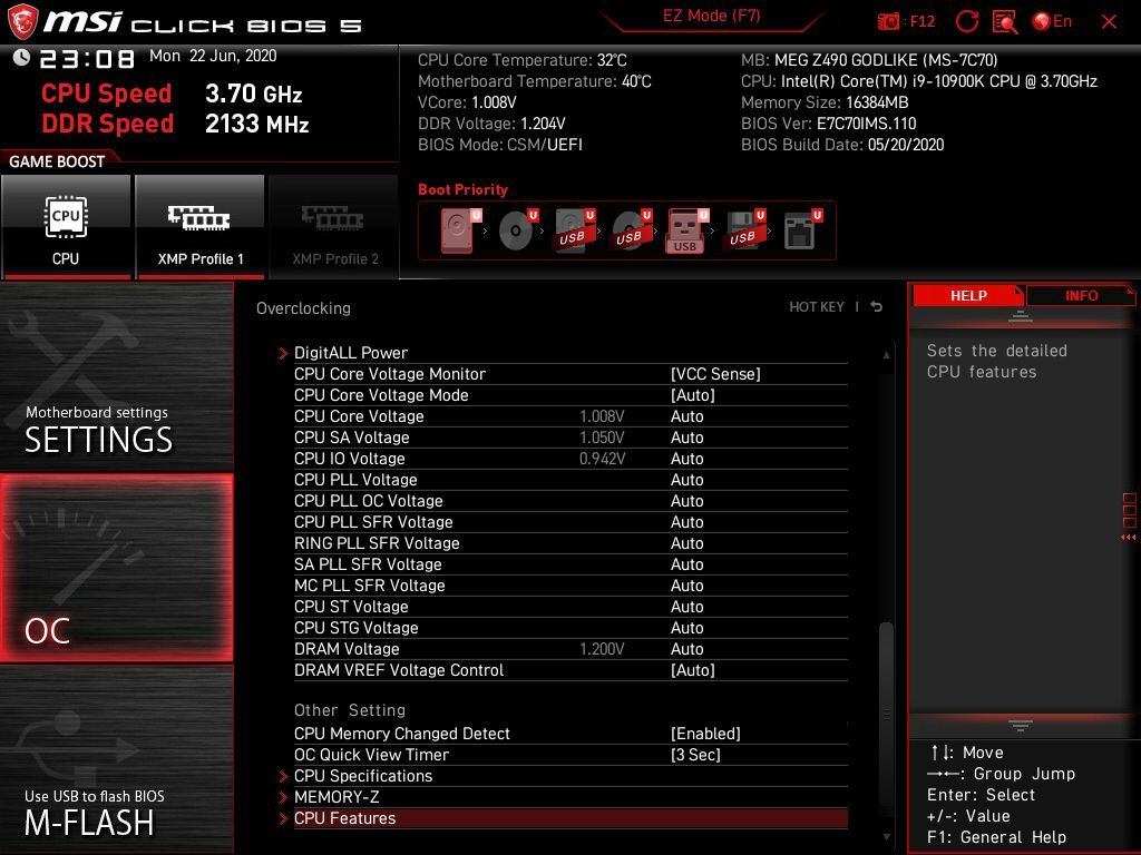 MSI MEG Z490 Godlike