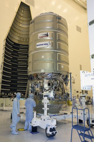 Cygnus OA-4 Fairing Encapsulation Atlas V Rocket