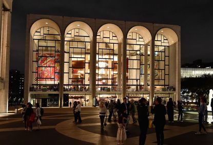 View of the Metropolitan Opera at Lincoln Center for the Performing Arts on October 5, 2018 in New York City.