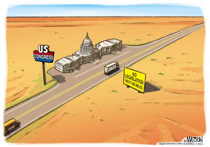Political cartoon U.S. Congress DACA legislation inaction