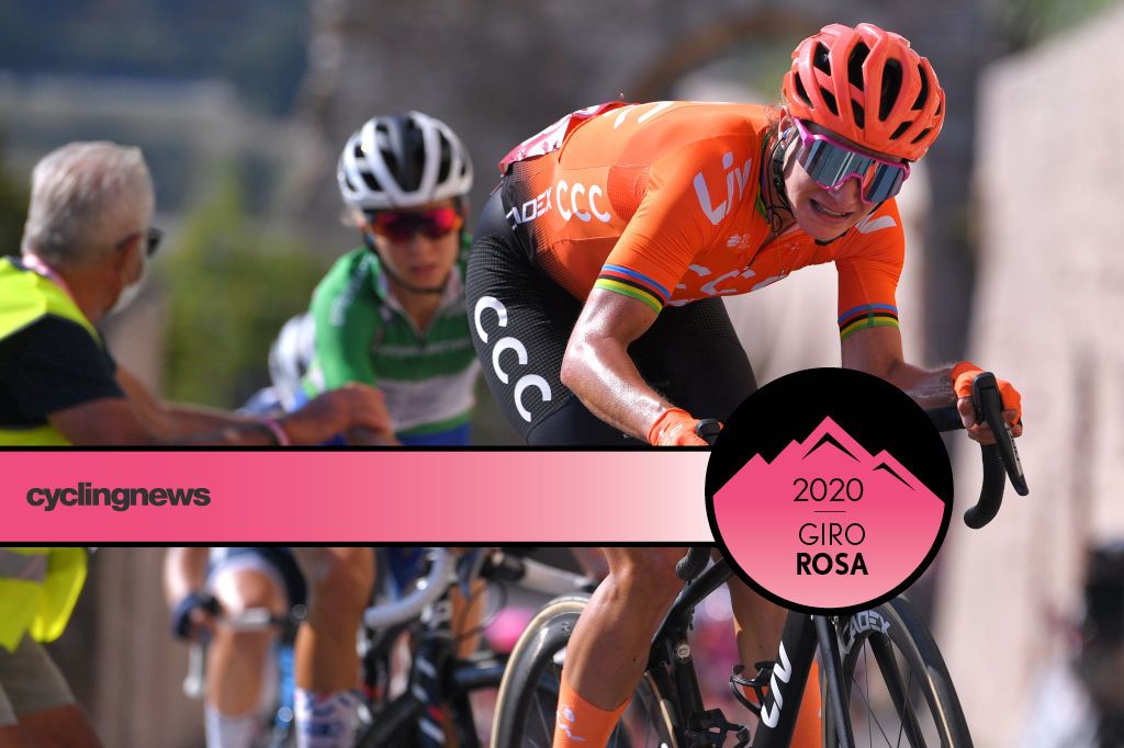 Marianne Vos wins stage 3 at 2020 Giro Rosa on steep uphill finish in Assisi