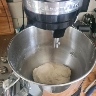 Bread dough resting