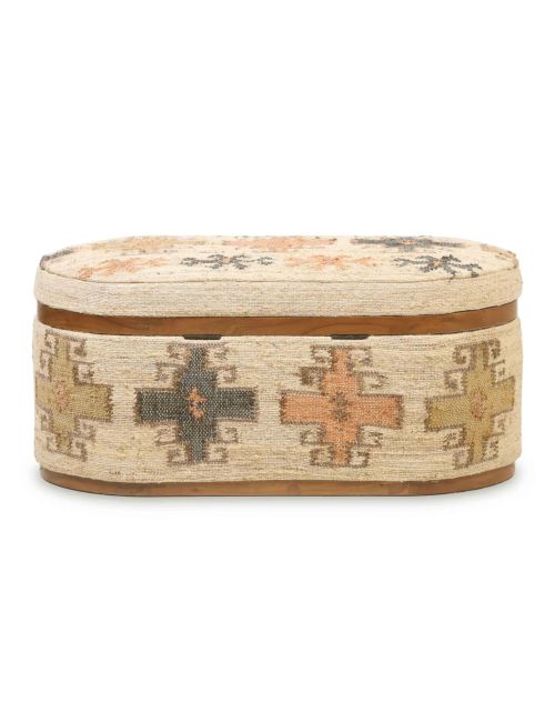 Chylie Olivier Cotton Oval Storage Hudock