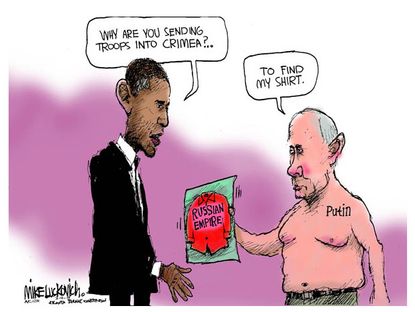 Political cartoon Putin Ukraine Russia