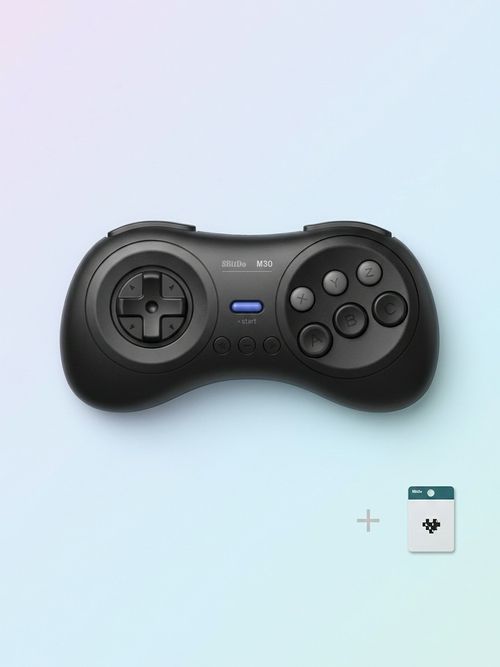 8bitdo M30 Wireless Bluetooth Controller Retro Gamepad Sega Genesis Style