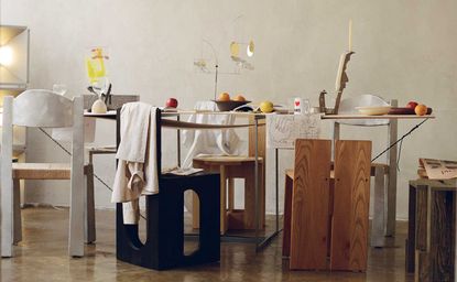 A messy room created by Charlotte Taylor for her 3 Days of design exhibition