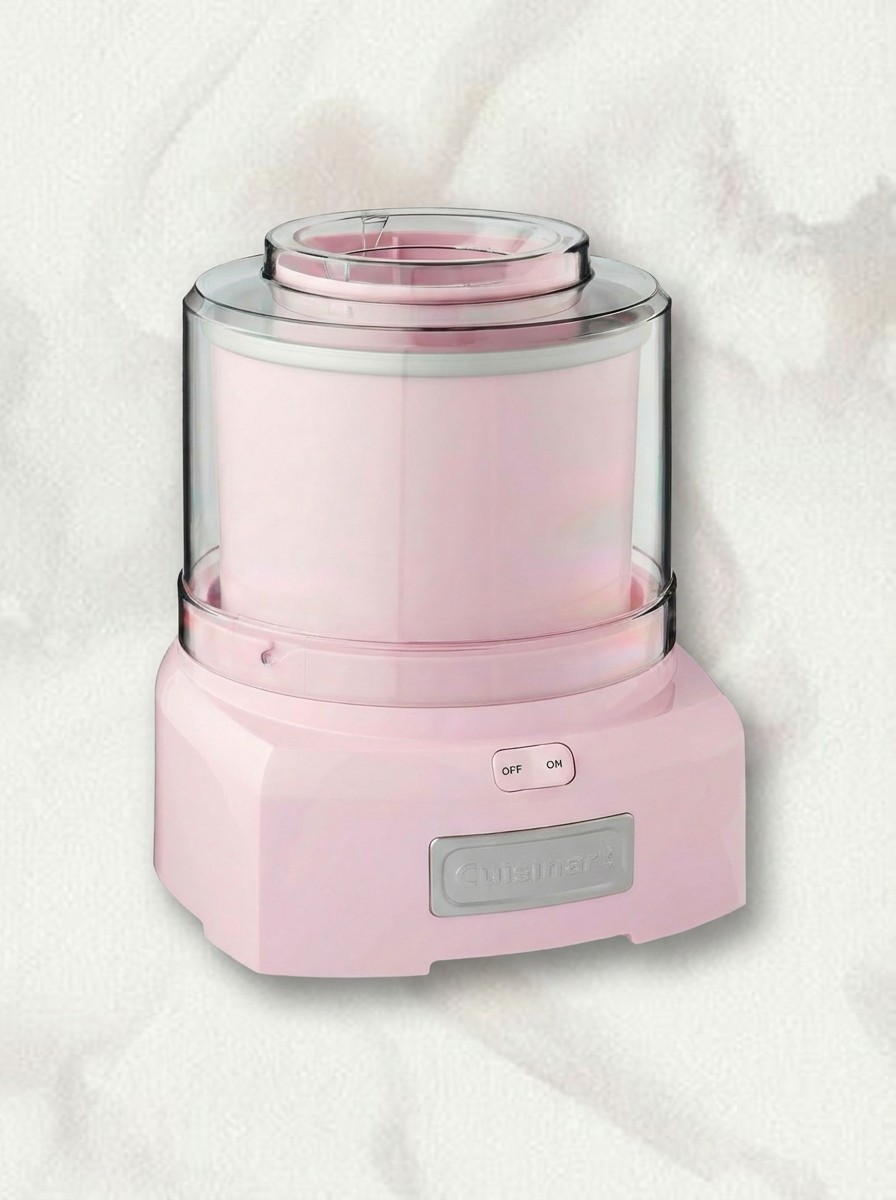 Pink ice cream and sorbet maker