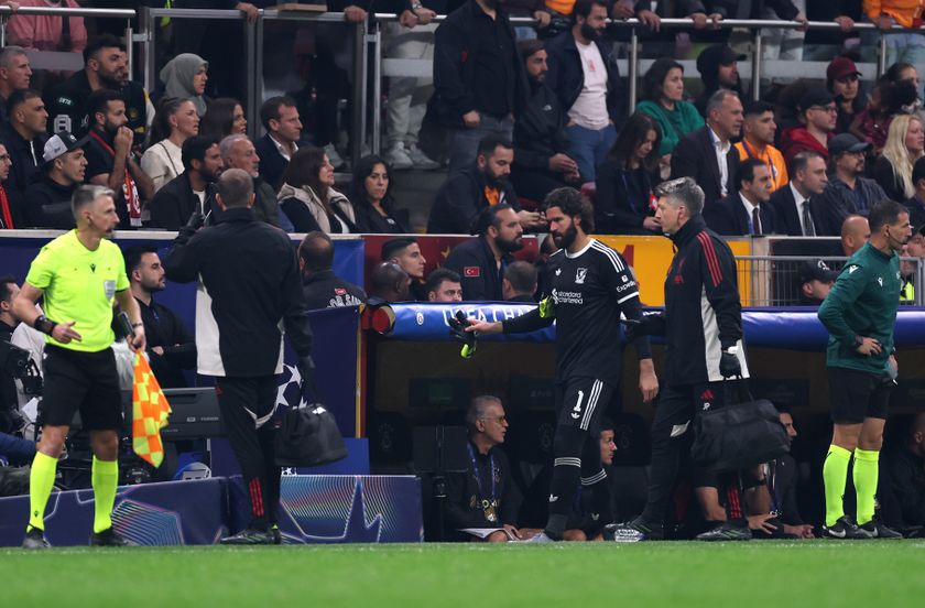 Alisson was taken off after 59 minutes in Turkey and is set for a spell on the sidelines