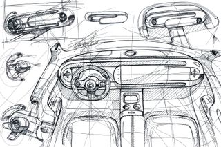 smart #5 interior sketches