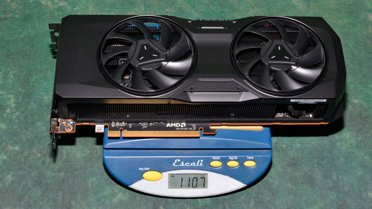 AMD Radeon RX 7800 XT reference card photos