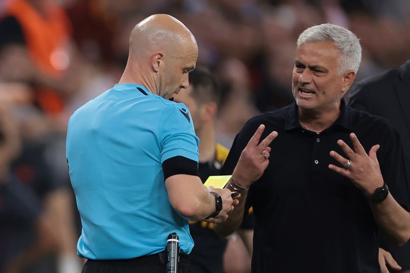 Anthony Taylor was subject to a tirade of abuse from Jose Mourinho