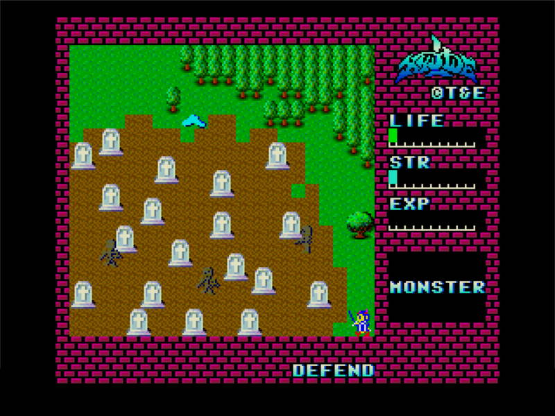 Hydlide, a classic PC JRPG