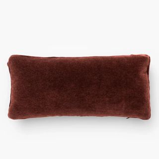 Mohair Pillow with Velvet Stripe