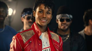 Jaafar Jackson as Michael Jackson in a still from "Michael"