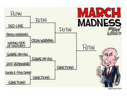Political cartoon Russia Putin Ukraine