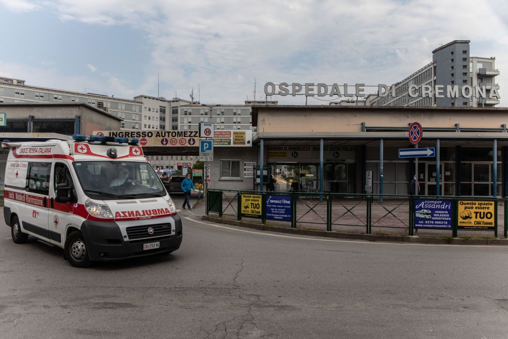 Hospital in Cremona, Italy.