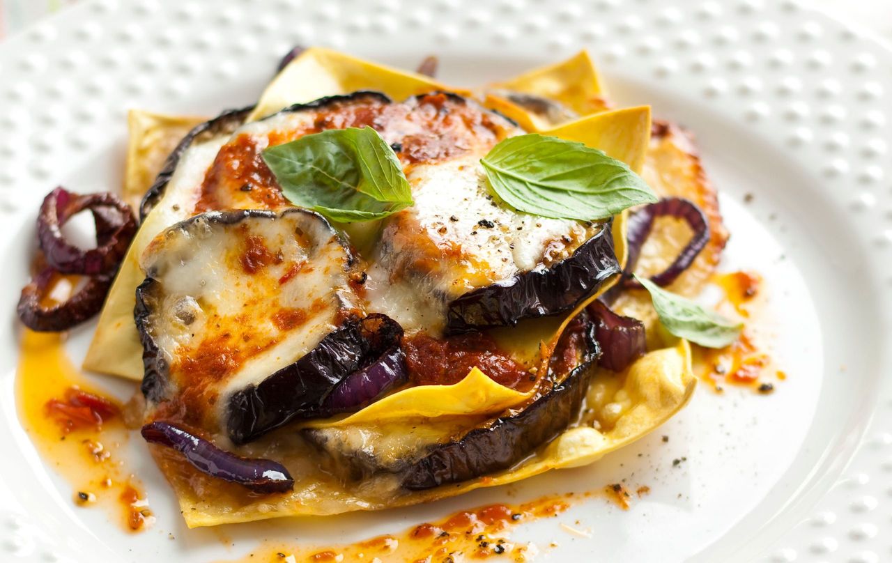 Open Mediterranean lasagne