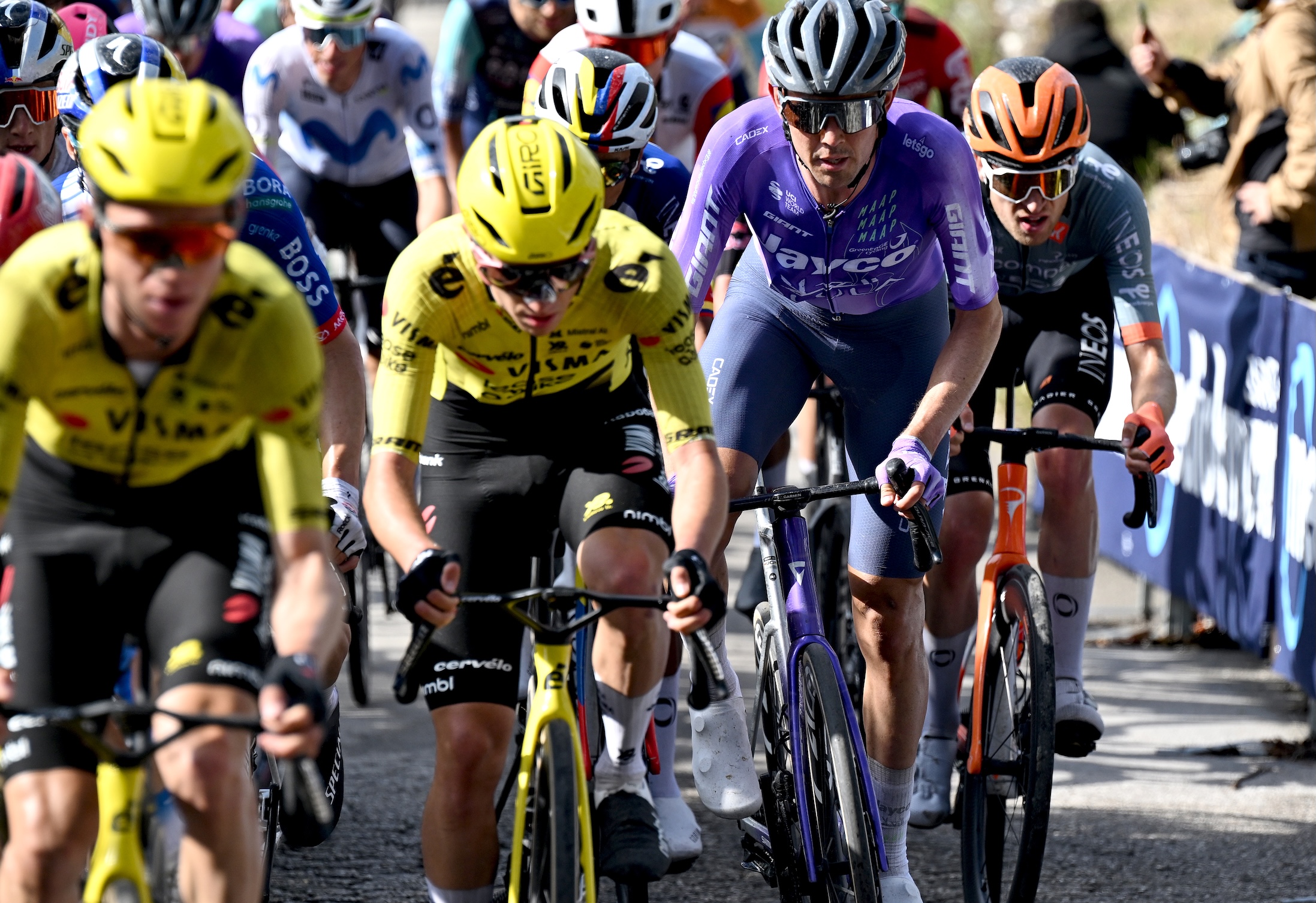 FERMO, ITALY - MAY 16: Ben O'Connor of Australia and Team Jayco AlUla competes during the 109th Giro d'Italia 2026, Stage 8 a 156km stage from Chieti to Fermo 315m / #UCIWT / on May 16, 2026 in Fermo, Italy. (Photo by Tim de Waele/Getty Images)