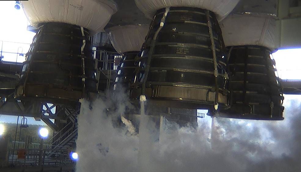 NASA conducts a second ‘hot fire’ test with SLS megarocket following problems with previous test