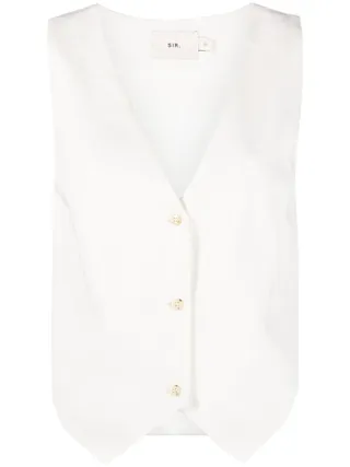 White Buttoned Waistcoat