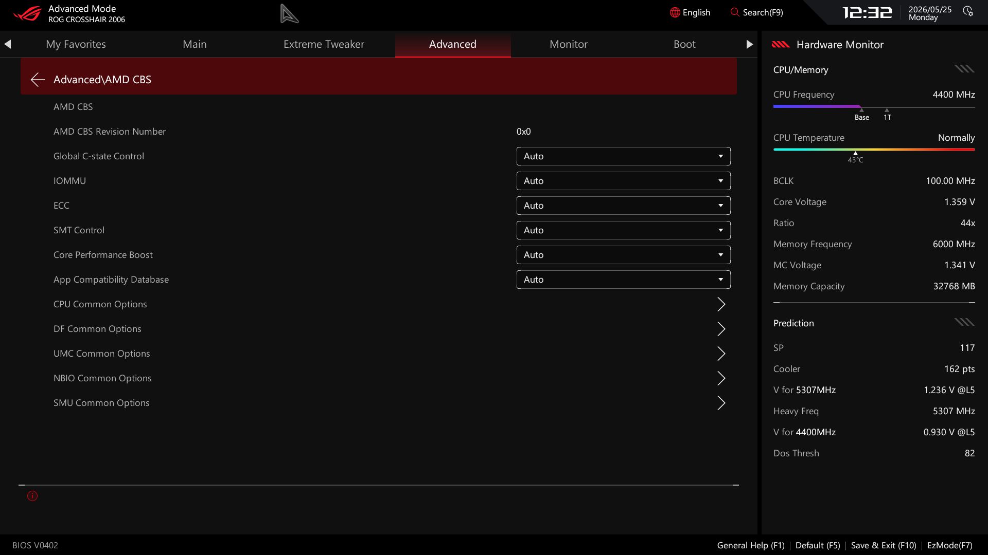 Asus ROG Crosshair 2006 - BIOS