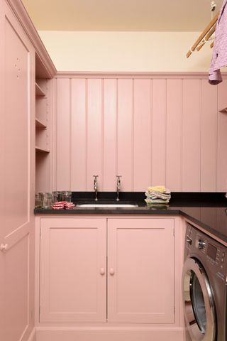 pink laundry room