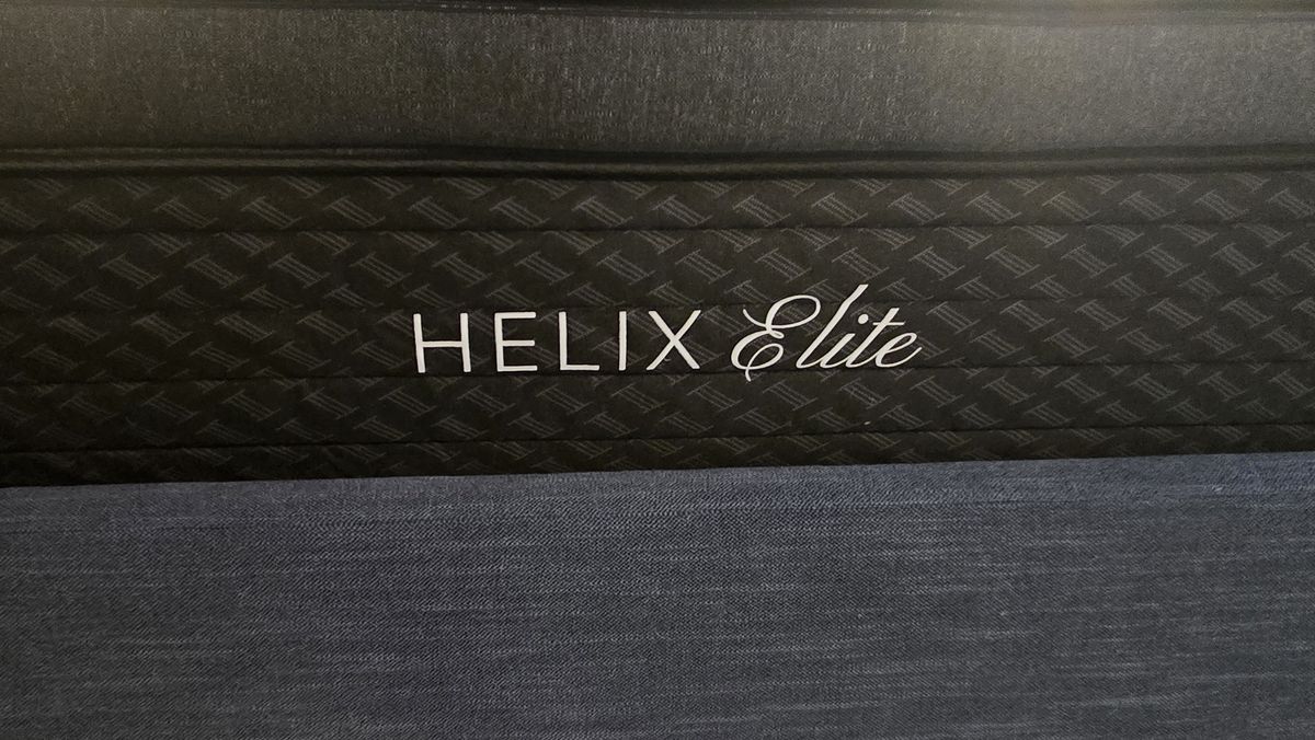 Closeup of the side panel of the new Helix Midnight Elite