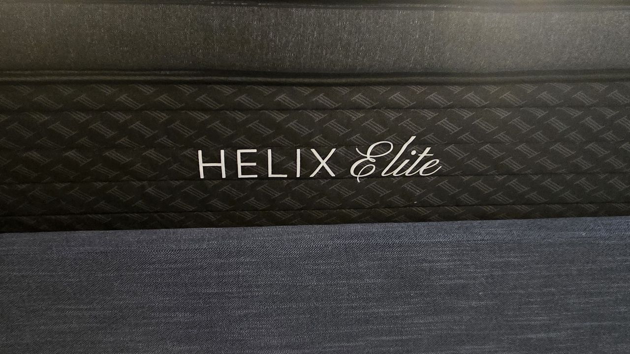 Closeup of the side panel of the new Helix Midnight Elite