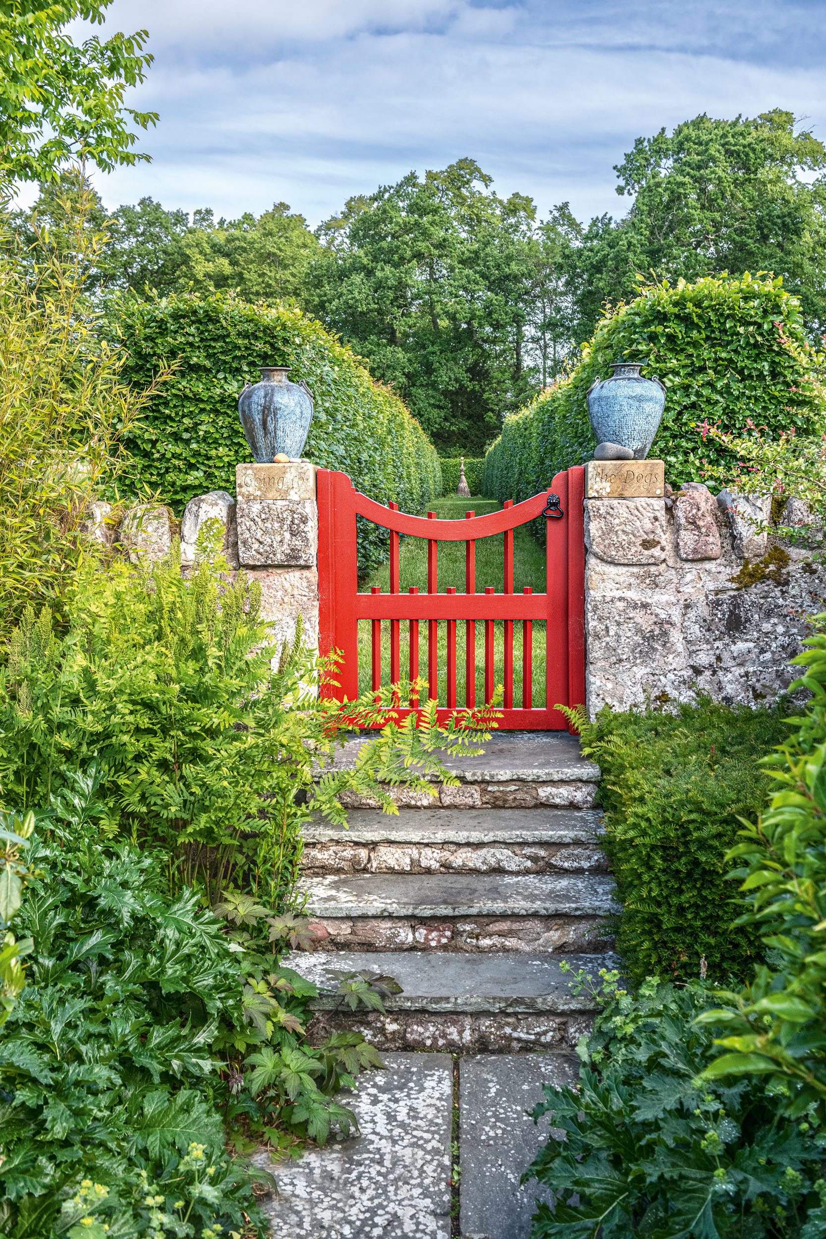 The garden at Broadwoodside in East Lothian