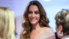 Catherine, Princess of Wales, meets with Elaine Bedell, CEO of Southbank Centre, and Allison Kirkby, CEO of BT Group during the BAFTA Film Awards 2026