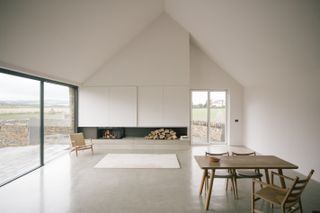 Main living area, Kepdarroch Farmhouse by Baillie Baillie Architects