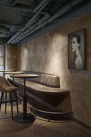 A casual seating area in the Wyers Bar & Restaurant — Amsterdam