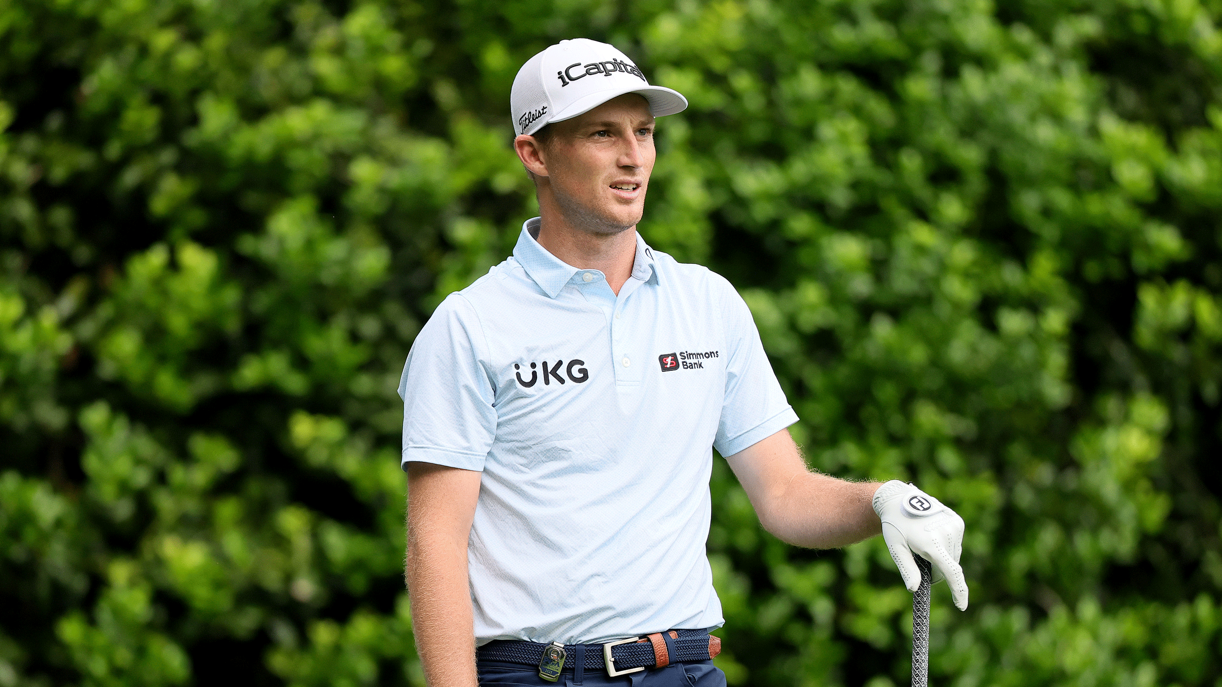 Will Zalatoris looks on during the 2025 PGA Championship