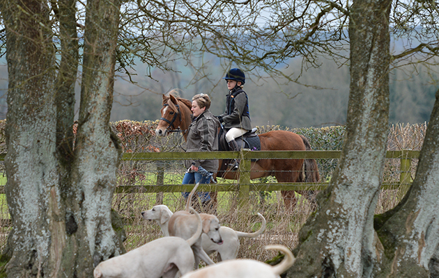 Hursley Hambledon Hunt Children’s Meet: A lovely image of a young follower out at the Hursley Hambledon Hunt children’s meet at Warnford during half term. Photograph courtesy of Sharon T Photography
