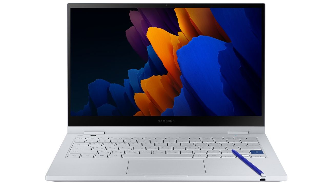 Galaxy Book Flex 5g Front Open With S Pen Silver