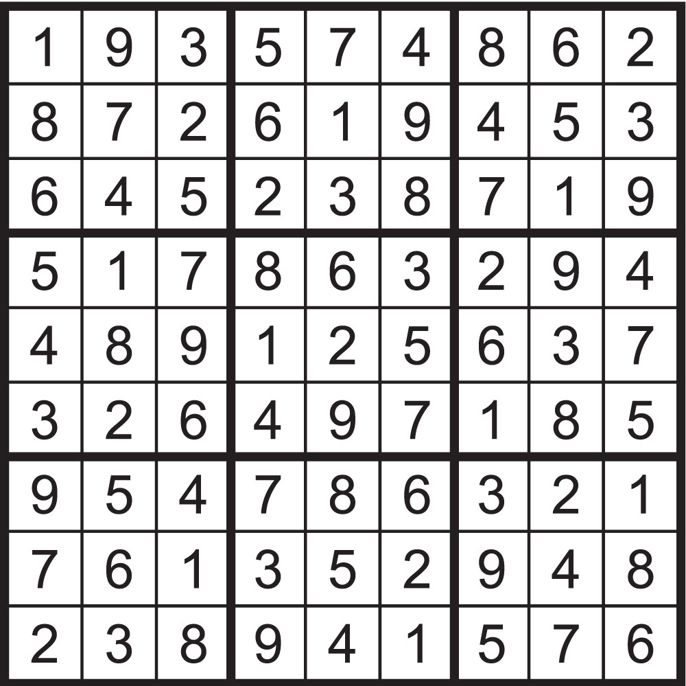 Sudoku solution
