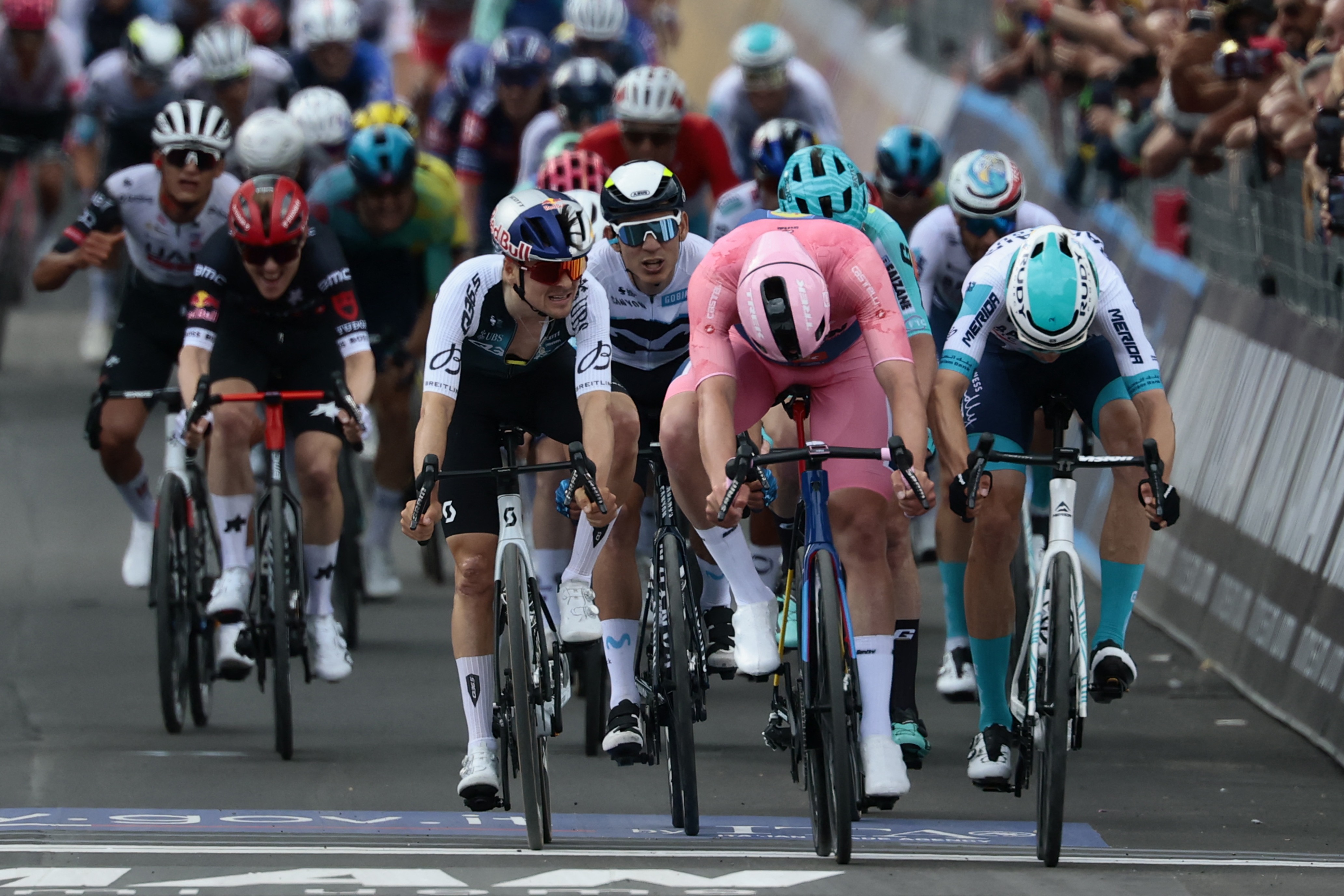 Mads Pedersen wins stage five of the Giro d'Italia