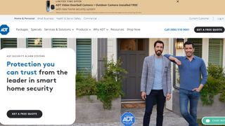 Website screenshot for ADT Home Security Systems