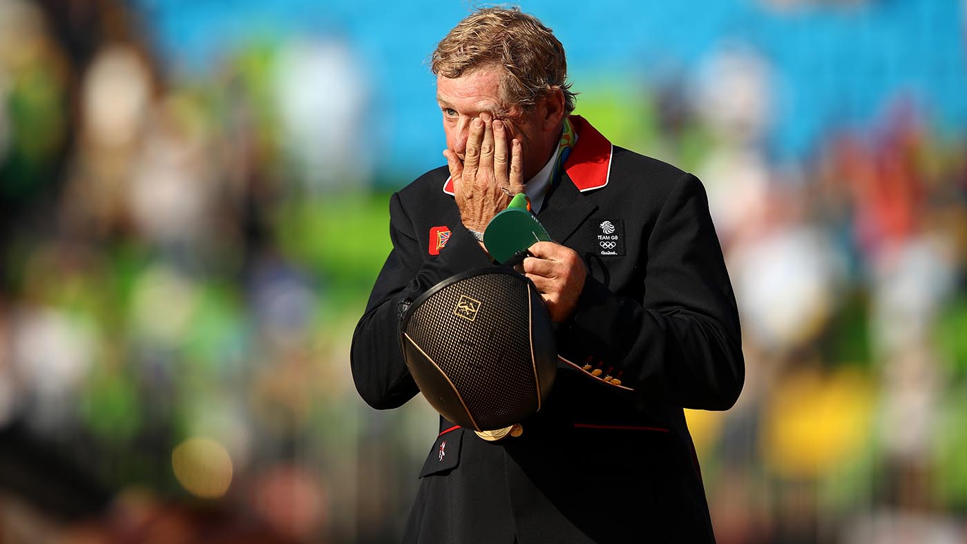 Individual gold medalist Nick Skelton at the Rio 2016 Olympic Games.
