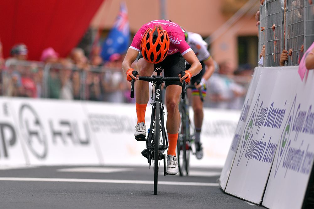 Marianne Vos (CCC-Liv) sprints to win stage 7 at the Giro Rosa