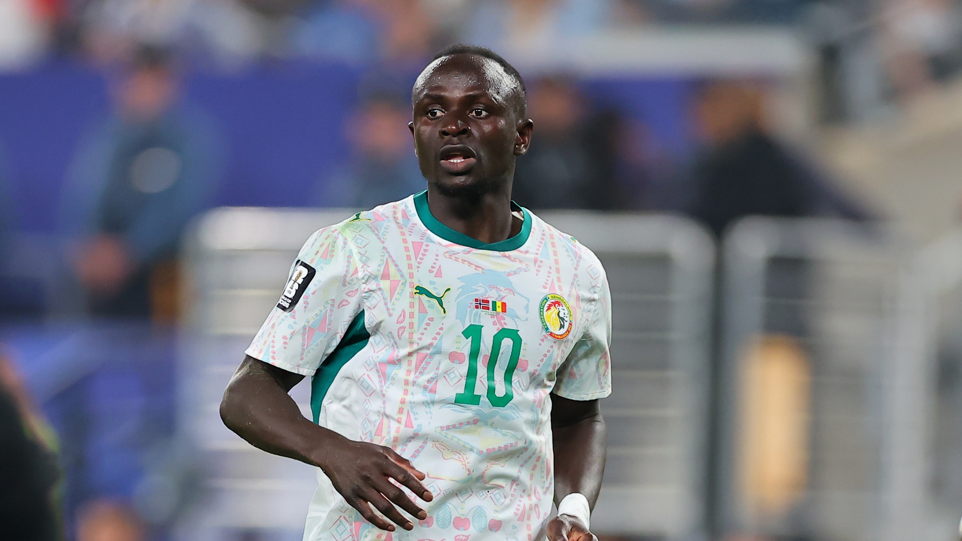 EAST RUTHERFORD, NJ - JUNE 22: Sadio Mane #10 of Senegal during the second half of the FIFA World Cup 2026 Group I Match between Norway and Senegal on June 22, 2026 at New York/New Jersey Stadium in East Rutherford, New Jersey. (Photo by Rich Graessle/Icon Sportswire via Getty Images)