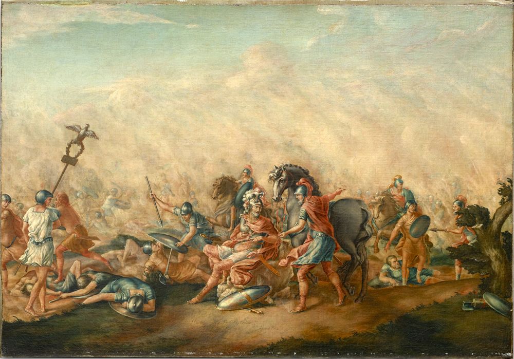 Death of Paulus Aemilius at the Battle of Cannae