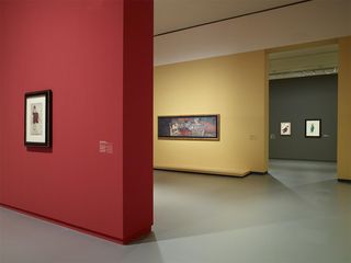 Installation view of ‘Egon Schiele’ at Fondation Louis Vuitton